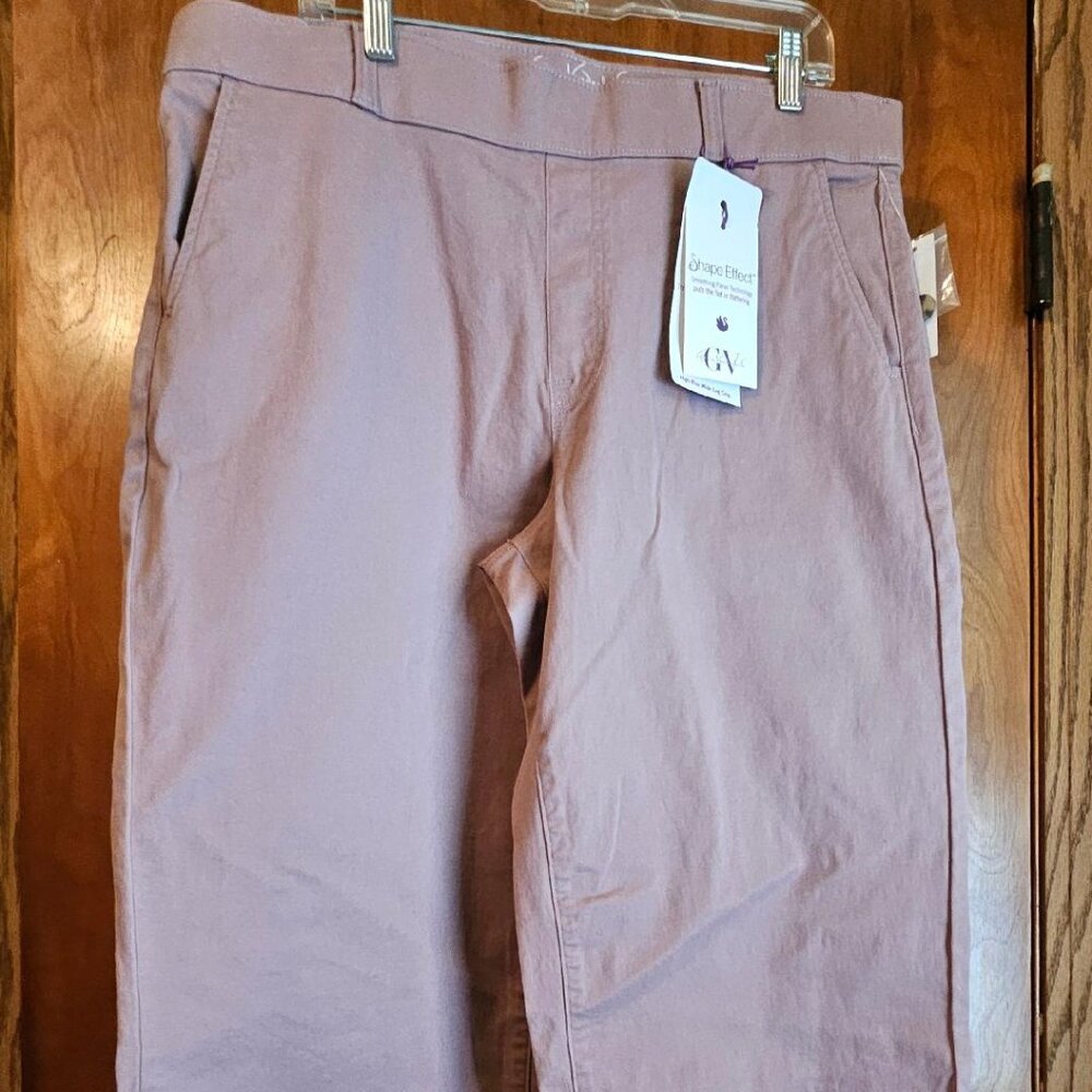 NWT Gloria Vanderbilt Shape Effect High Rise 16 Moroccan Spice Wide Leg Crop